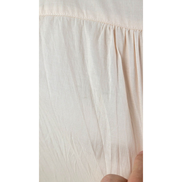 Julie Brown New York Ruffle Bell Sleeves Floral Dress Women Size L White Lotus - Picture 7 of 12